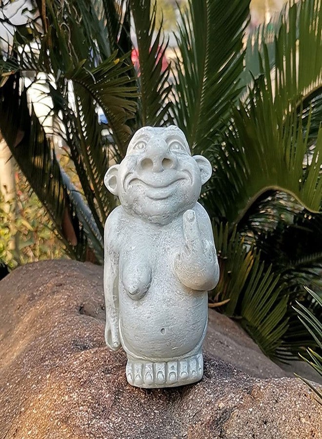 AKV Gargoyle Statues Outdoor Trolls Figurines, Funny Gothic Garden Decor, Sculpture Resin Art Decorations, Outdoor Ornament for Flowerpot Yard Patio, Height 5'' (D) - Image 4